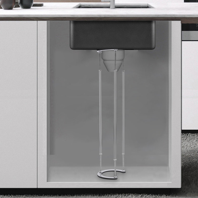 DENFER Undermount Sink Bracket Stainless Steel Support Leg Adjustable 18.1"26" Wayfair